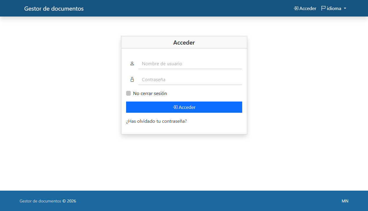 Gestor de documentos empresarial